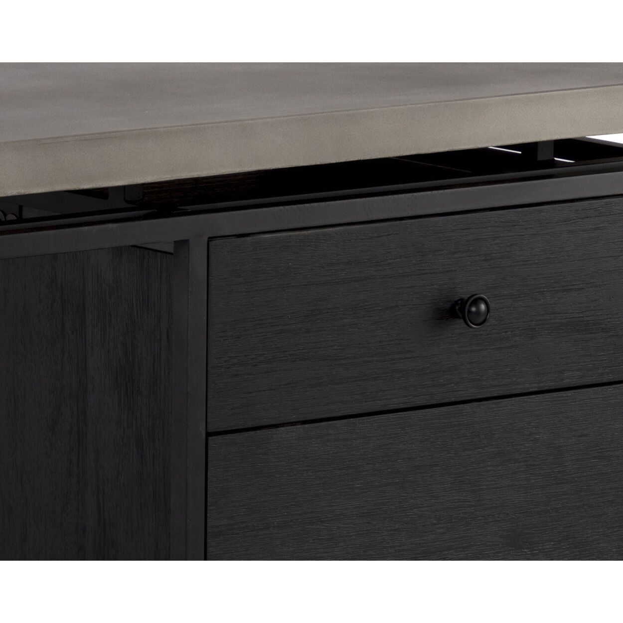 Norwood 63 X 19.5 inch Grey / Black Desk